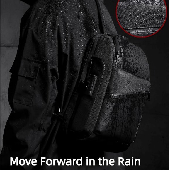 Versatile Unisex Sling Backpack with USB Charging Port and Anti-Theft Features - Picture 3 of 8